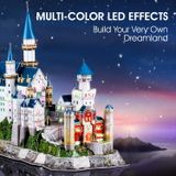  Mô Hình Giấy 3D Lắp Ráp CubicFun Lâu Đài Cổ Tích Tại Đức (128 mảnh, Neuschwanstein Castle, Đèn LED) L174h - PP075 