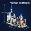  Mô Hình Giấy 3D Lắp Ráp CubicFun Lâu Đài Cổ Tích Tại Đức (128 mảnh, Neuschwanstein Castle, Đèn LED) L174h - PP075 