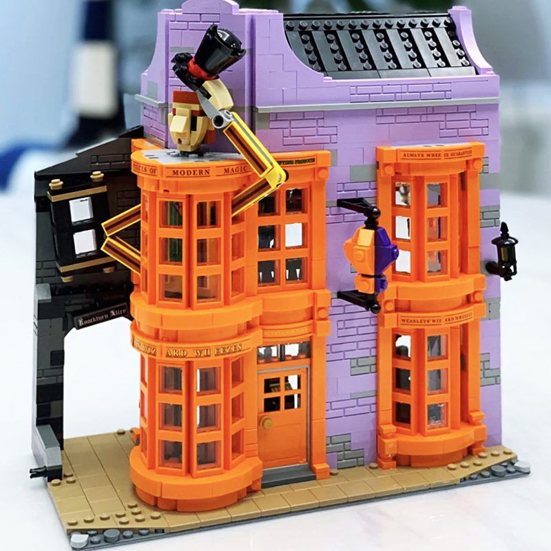  Mô Hình Nhựa 3D Lắp Ráp OEM Harry Potter Hẻm Xéo (5544 mảnh, Lego 75978 Diagon Alley) - LG0149 