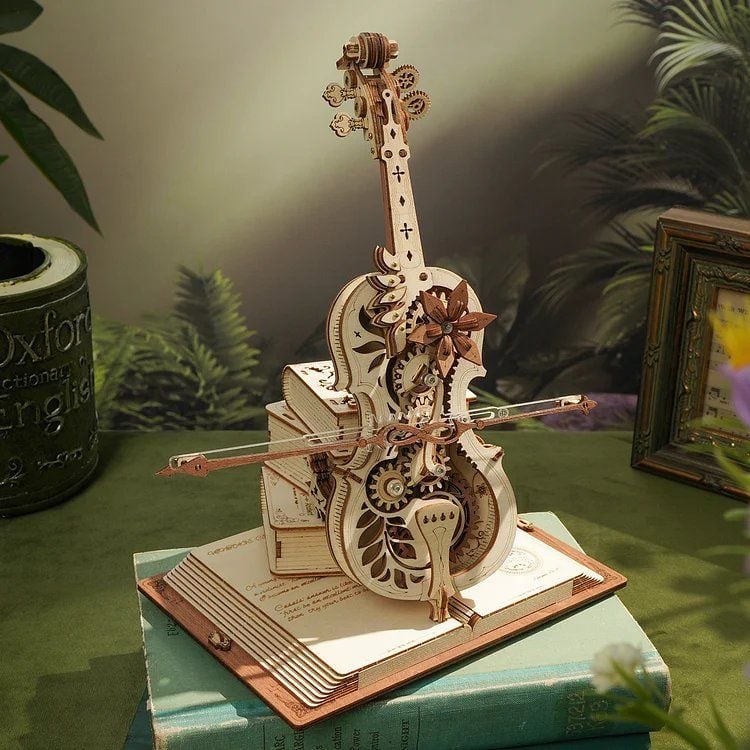  Mô Hình Gỗ 3D Lắp Ráp ROBOTIME ROKR Đàn Cello Ma Thuật (Magic Cello) AMK63 – WP257 