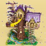  Mô Hình Nhựa 3D Lắp Ráp JUHANG Ngôi Nhà Trên Cây (2242 mảnh, Tree House có đèn LED) 86011– LG0117 