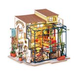  Mô Hình Gỗ 3D Lắp Ráp ROBOTIME DIY Dollhouse Nhà Tí Hon (400 mảnh, Emily's Flower Shop) DG145 – WP049 