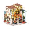 Mô Hình Gỗ 3D Lắp Ráp ROBOTIME DIY Dollhouse Nhà Tí Hon (400 mảnh, Emily's Flower Shop) DG145 – WP049