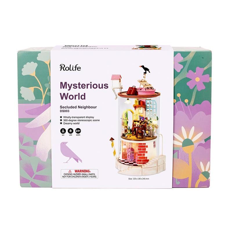  Mô Hình Gỗ 3D Lắp Ráp ROBOTIME Rolife DIY Dollhouse Nhà Tí Hon Căn Phòng Bí Mật (70 mảnh, Secluded Neighbour) DS003 – WP215 