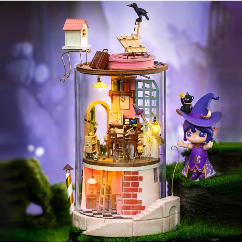  Mô Hình Gỗ 3D Lắp Ráp ROBOTIME Rolife DIY Dollhouse Nhà Tí Hon Căn Phòng Bí Mật (70 mảnh, Secluded Neighbour) DS003 – WP215 