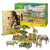 Mô Hình Giấy 3D Lắp Ráp CubicFun Động Vật Hoang Dã Châu Phi (69 mảnh, National Geographic African Wildlife) DS0972h - PP052