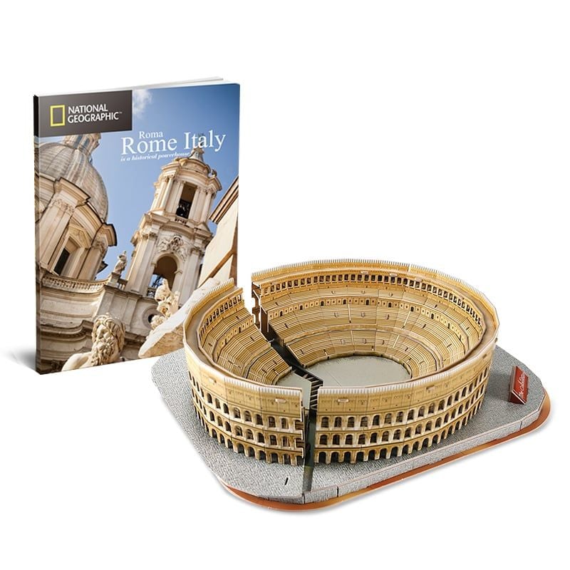  Mô Hình Giấy 3D Lắp Ráp CubicFun Đấu Trường La Mã (131 mảnh, National Geographic The Colosseum) DS0976h - PP057 