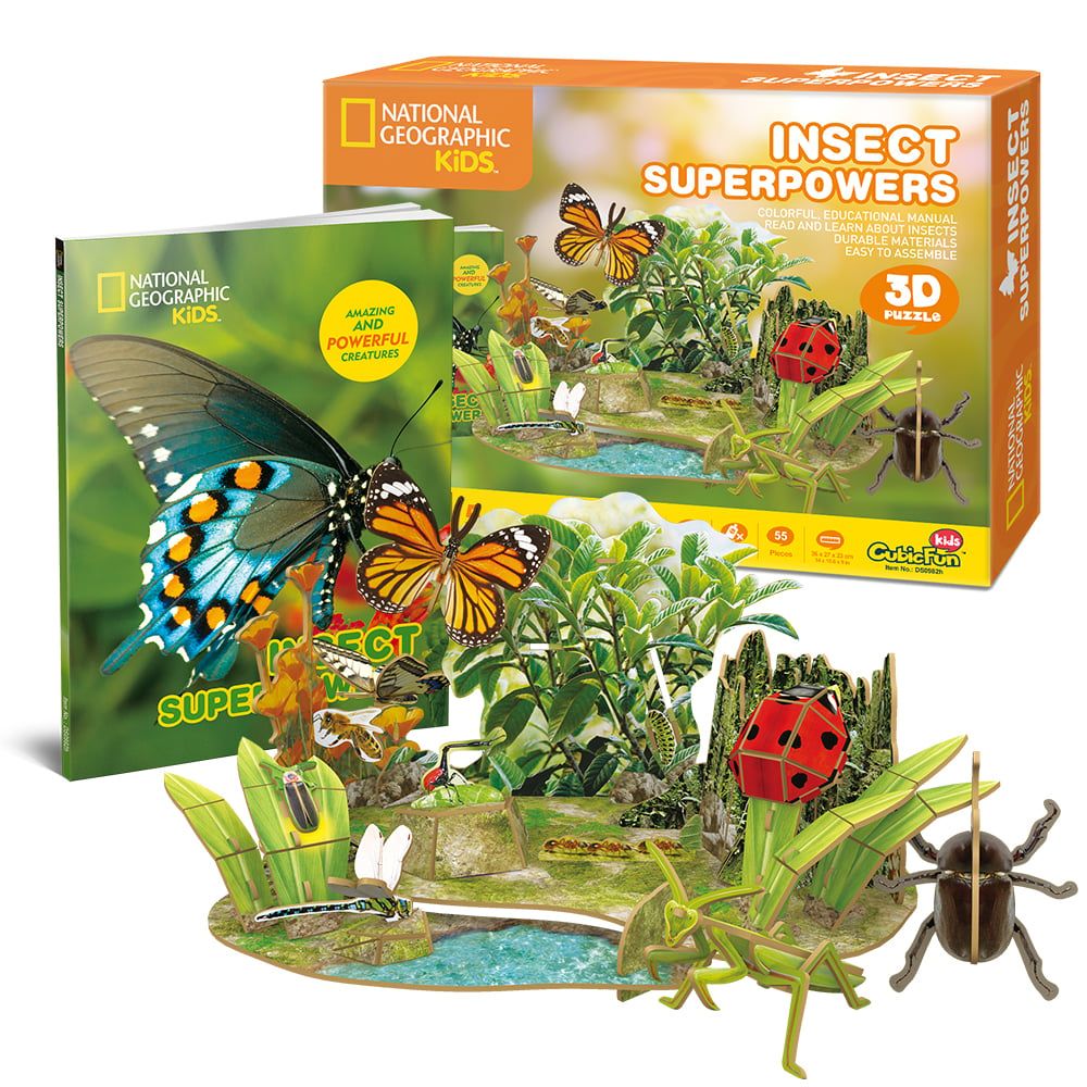 Mô Hình Giấy 3D Lắp Ráp CubicFun Sức Mạnh Của Côn Trùng (55 mảnh, National Geographic Insect Superpowers) DS0982 - PP055 