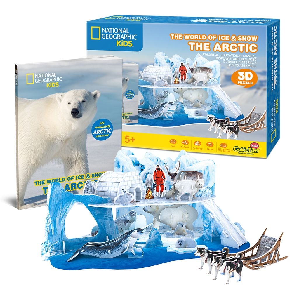  Mô Hình Giấy 3D Lắp Ráp CubicFun Thế Giới Bắc Cực (73 mảnh, National Geographic Arctic) DS0983h - PP056 