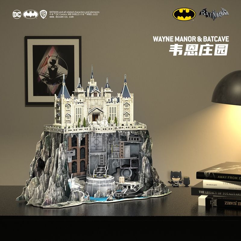  Mô Hình Giấy 3D Lắp Ráp CubicFun Batman Wayne Manor & Batcave (187 mảnh) DS1022h - PP010 