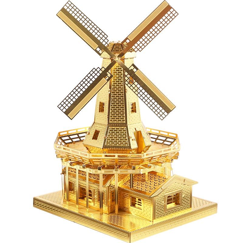  Mô Hình Kim Loại Lắp Ráp 3D Piececool Cối Xay Gió (89 mảnh, Dutch Windmill) HP012-G – MP253 