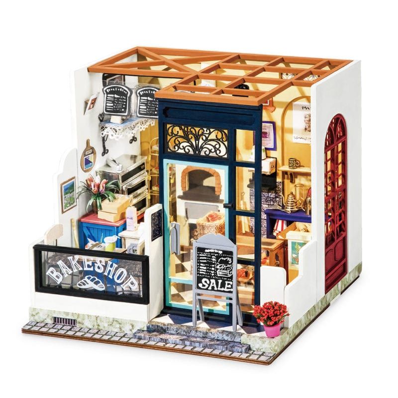  Mô Hình Gỗ 3D Lắp Ráp ROBOTIME DIY Dollhouse Nhà Tí Hon (400 mảnh, Nancy’s Bake Shop) DG143 – WP048 