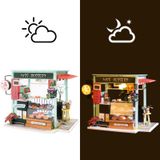  Mô Hình Gỗ 3D Lắp Ráp ROBOTIME DIY Dollhouse Nhà Tí Hon Sweets Station DGM06 – WP046 