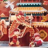  Mô Hình Giấy 3D Lắp Ráp CubicFun Múa Rối Rồng (120 mảnh, Dragon Puppet Show) E1637h - PP020 