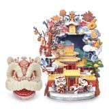  Mô Hình Giấy 3D Lắp Ráp CubicFun Múa Lân (153 mảnh, Lion Dance) E1638h - PP021 