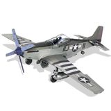  Mô Hình Kim Loại 3D Lắp Ráp Piececool Máy Bay Tiêm Kích P-51 Mustang (107 mảnh) HP312-SK - MP1227 