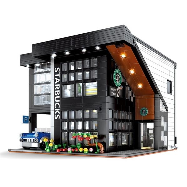  Mô Hình Nhựa 3D Lắp Ráp Quán cà phê hiện đại (2926 mảnh, Modern Cafe) 86005 – LG0104 