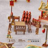  Mô Hình Kim Loại 3D Lắp Ráp Piececool Thịnh Đường Phong Tình (208 mảnh, Tang Dynasty Scenery Set) P166-GN - MP1068 