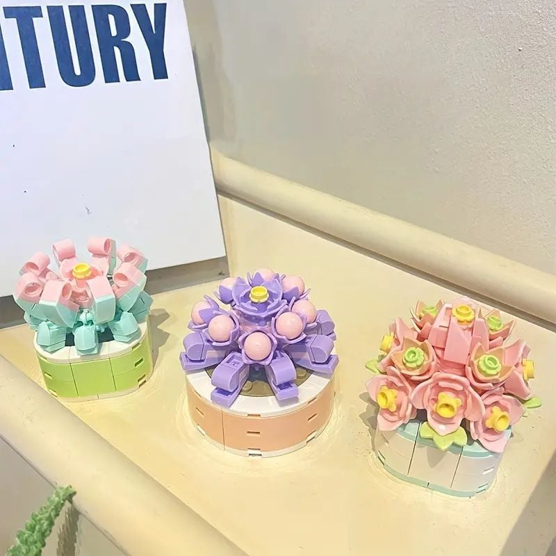  Mô Hình Nhựa 3D Lắp Ráp TEC CREATOR Chậu Hoa Nhỏ (90 mảnh, Small Flower Pot , Giao ngẫu nhiên) - LG0178 