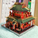  Mô Hình Kim Loại Lắp Ráp 3D MU Làng Tơ Lụa (89 mảnh, Không LED, Silk Store) YM-N079-F – MP798 