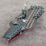  Mô Hình Kim Loại Lắp Ráp 3D Metal Head Tàu Sân Bay USS Theodore Roosevelt CVN-71 (150 mảnh, Nhiều Màu) – MP1019 