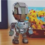  Mô Hình Kim Loại Lắp Ráp 3D Metal Head Marvel Iron Man Bạc – MP957 
