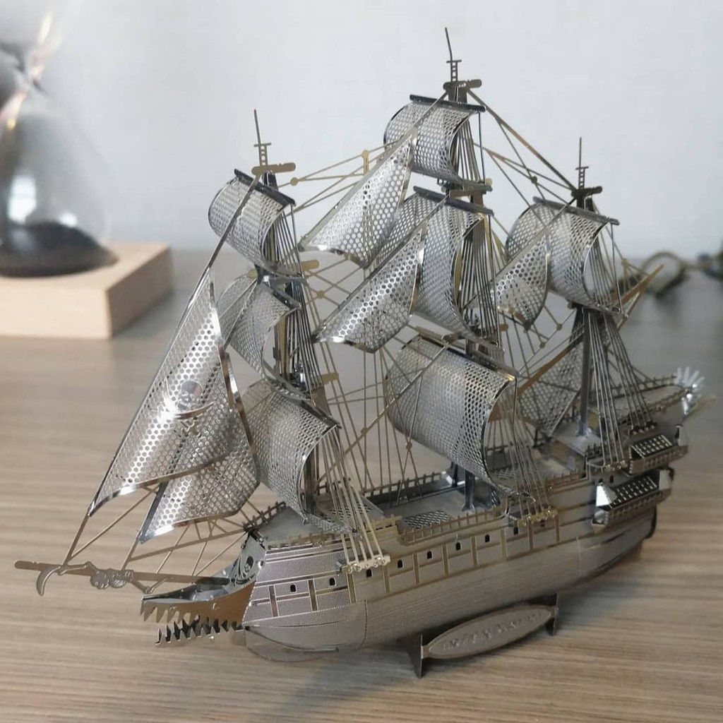  Mô Hình Kim Loại Lắp Ráp 3D Metal Mosaic Tàu Người Hà Lan Bay (59 mảnh, The Flying Dutchman) – MP713 