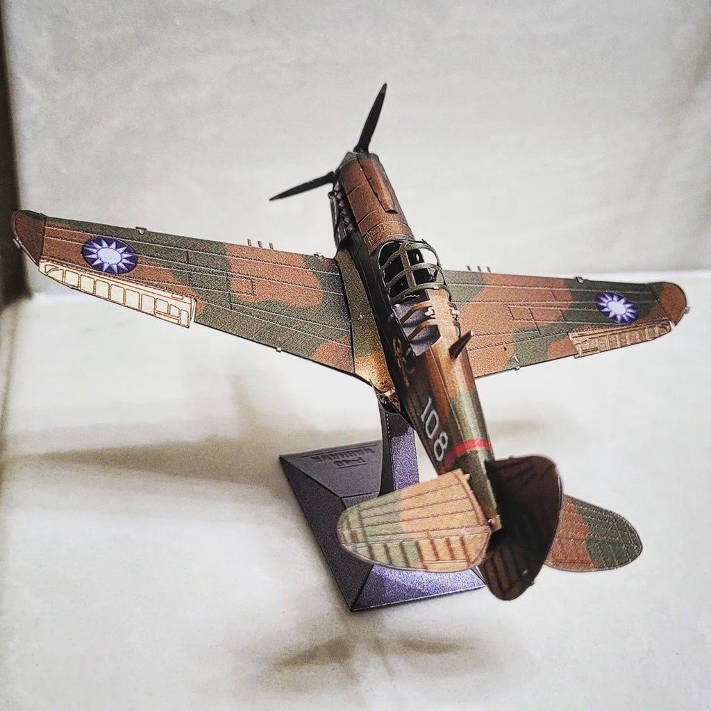  Mô Hình Kim Loại 3D Lắp Ráp Metal Head Máy Bay Tiêm Kích (43 mảnh, P-40 Warhawk) – MP1058 