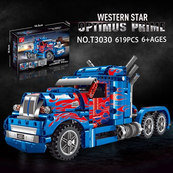  Mô Hình Nhựa 3D Lắp Ráp TGL Xe Tải Western Star Optimus Prime (619 mảnh, Truck) T3030 – LG0032 