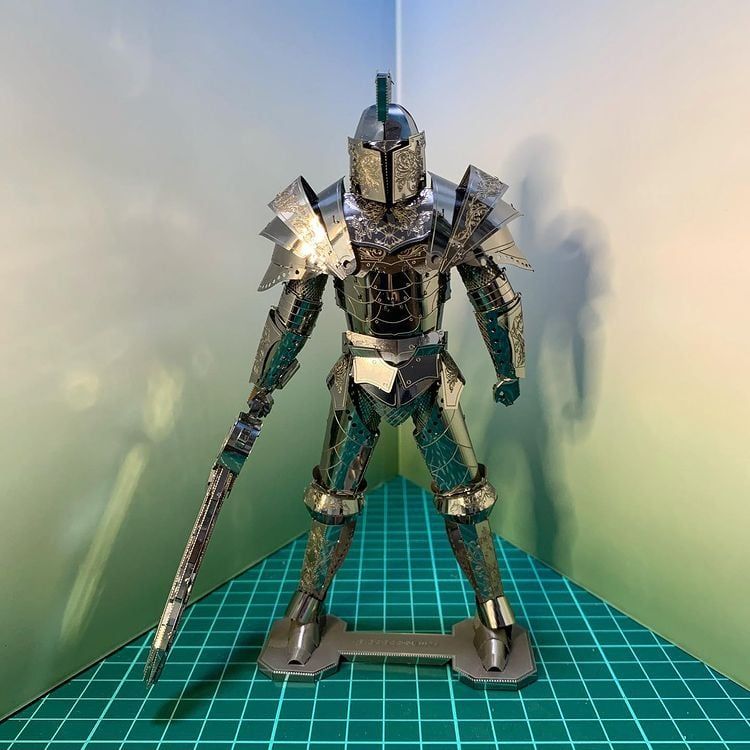  Mô Hình Kim Loại Lắp Ráp 3D Metal Mosaic Kỵ Sĩ Bóng Đêm (125 mảnh, Black Knight) – MP690 