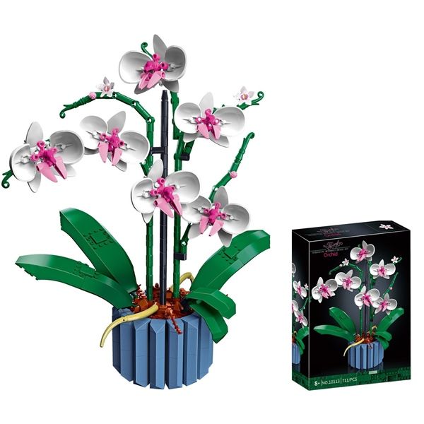  Mô Hình Nhựa 3D Lắp Ráp OEM Chậu Hoa Lan (711 mảnh, Orchid Flower) 10113 - LG0160 