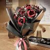  Mô Hình Nhựa 3D Lắp Ráp QiZhiLe Bó Hoa Hồng Đỏ 92009 (800 mảnh, Wine Red Heart Flower) – LG0020 