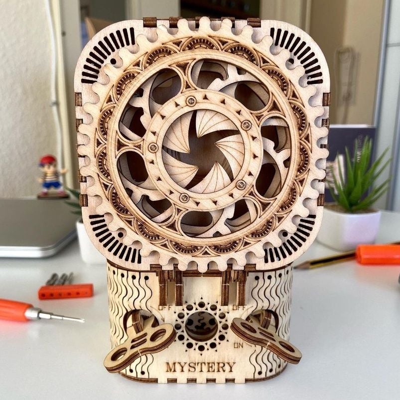  Mô Hình Gỗ 3D Lắp Ráp ROBOTIME Hộp Kho Báu (123 mảnh, Treasure Box) LK502 – WP003 