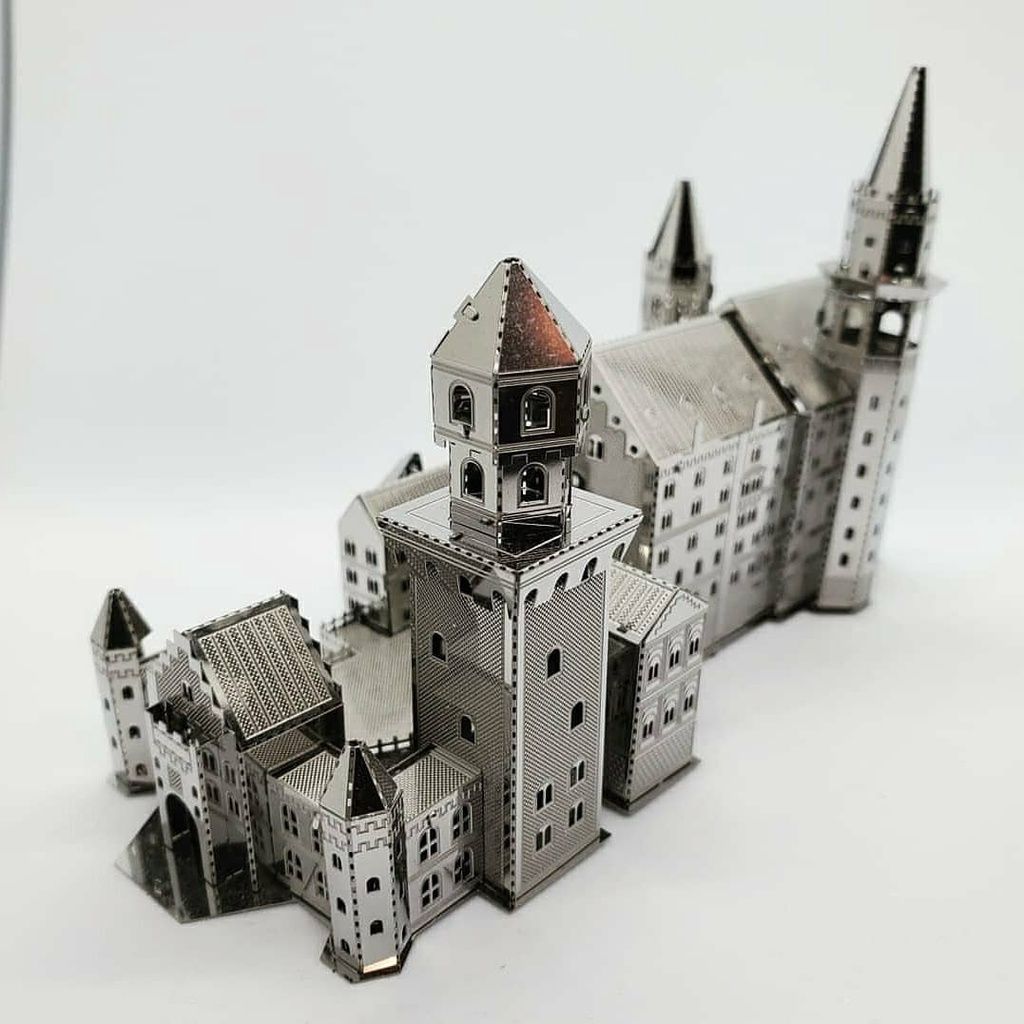  Mô Hình Kim Loại Lắp Ráp 3D Metal Mosaic Lâu Đài Cổ Tích Neuschwanstein Castle – MP961 