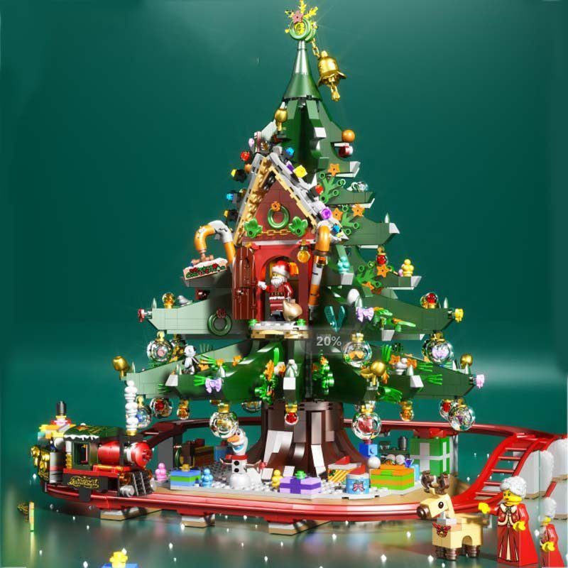  Mô Hình Nhựa 3D Lắp Ráp Cây Thông Giáng Sinh & Đoàn Tàu Lửa 88013 (Christmas Tree & Train, 2126 mảnh) - LG0086 