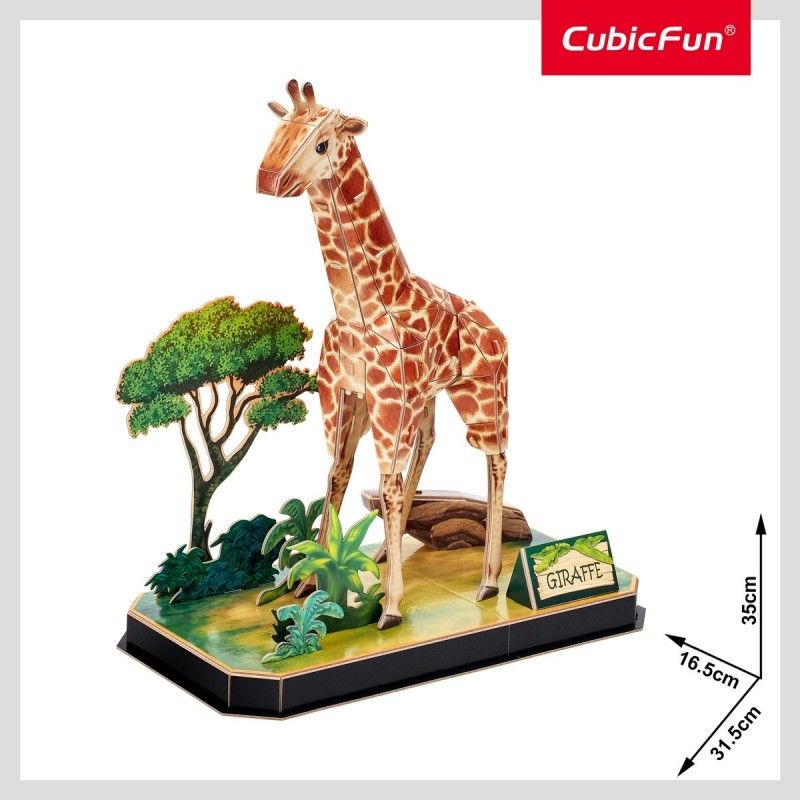  Mô Hình Giấy 3D Lắp Ráp CubicFun Con Hươu Cao Cổ P857h (43 mảnh, Giraffe) - PP004 