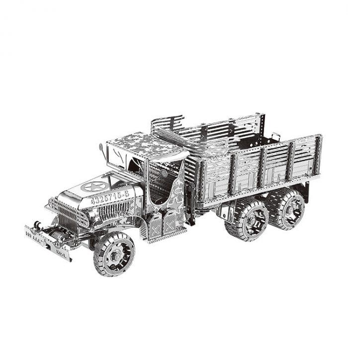  Mô Hình Kim Loại Lắp Ráp 3D Metal Works Xe Chở Hàng Quân Đội (35 mảnh, Military Cargo Vehicle) – MP268 