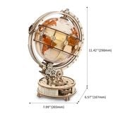  Mô Hình Gỗ 3D Lắp Ráp ROBOTIME ROKR Quả Địa Cầu (Luminous Globe) ST003 – WP226 