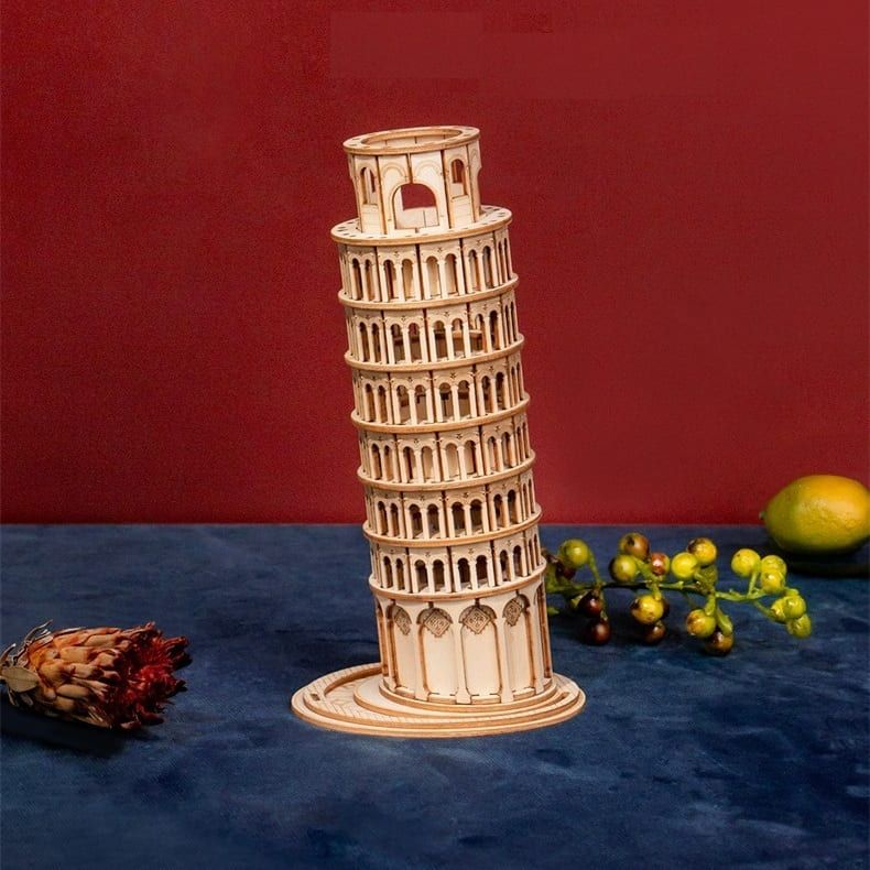  Mô Hình Gỗ 3D Lắp Ráp ROBOTIME Tháp Nghiêng Pisa Leaning Tower TG304 – WP112 