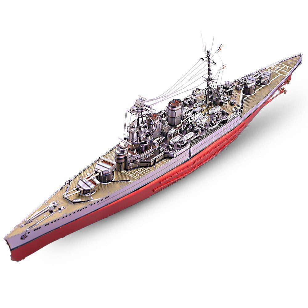  Mô Hình Kim Loại 3D Lắp Ráp Piececool Tuần Dương Hạm (270 mảnh, HMS Hood) P209-SR - MP1066 