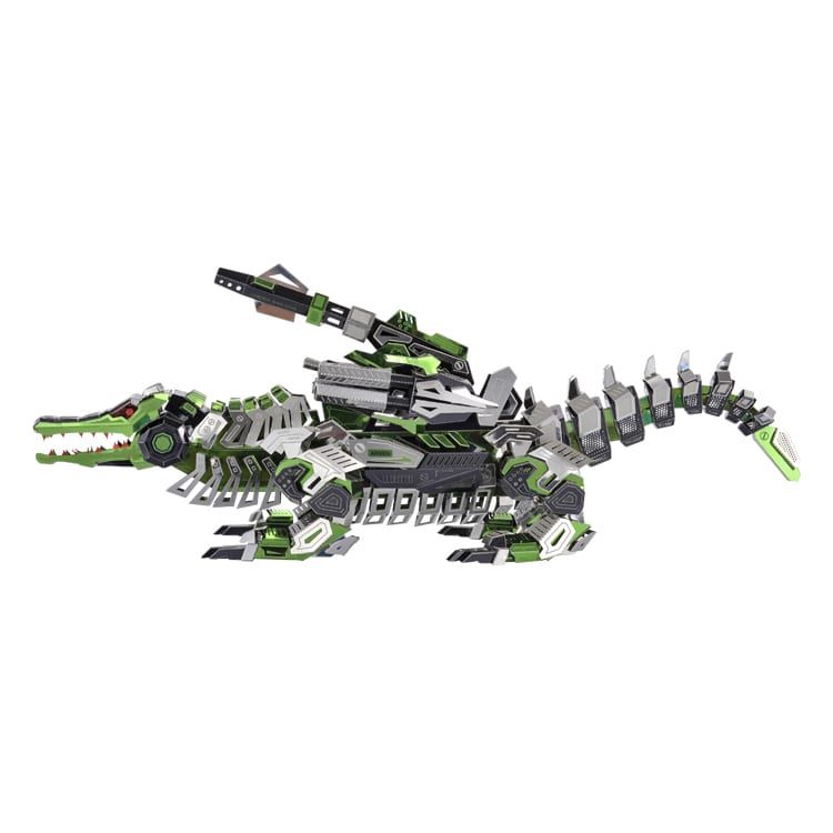  Mô Hình Kim Loại Lắp Ráp 3D Microworld Cá Sấu Chiến Đấu (295 mảnh, Maesh Gavial) D008 - MP825 