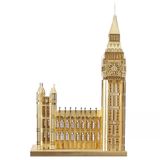  Mô Hình Kim Loại 3D Lắp Ráp Piececool Tháp Đồng Hồ Big Ben (Màu Vàng) HP018-G - MP1106 