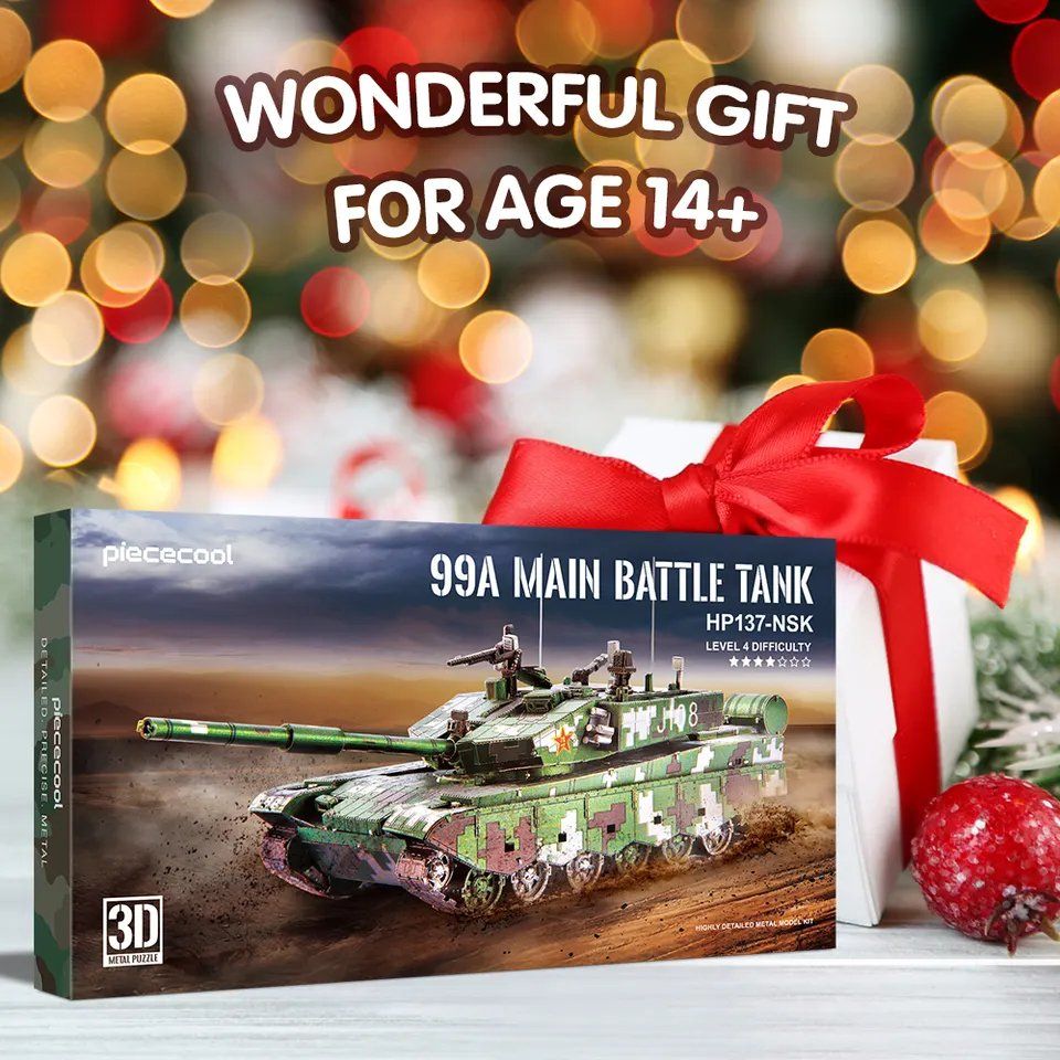  Mô Hình Kim Loại Lắp Ráp 3D Piececool Xe Tăng T-99A (233 mảnh, Main Battle Tank) HP137-NSK – MP793 