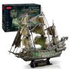  Mô Hình Giấy 3D Lắp Ráp CubicFun The Flying Dutchman (360 mảnh, đèn LED) L527h - PP027 