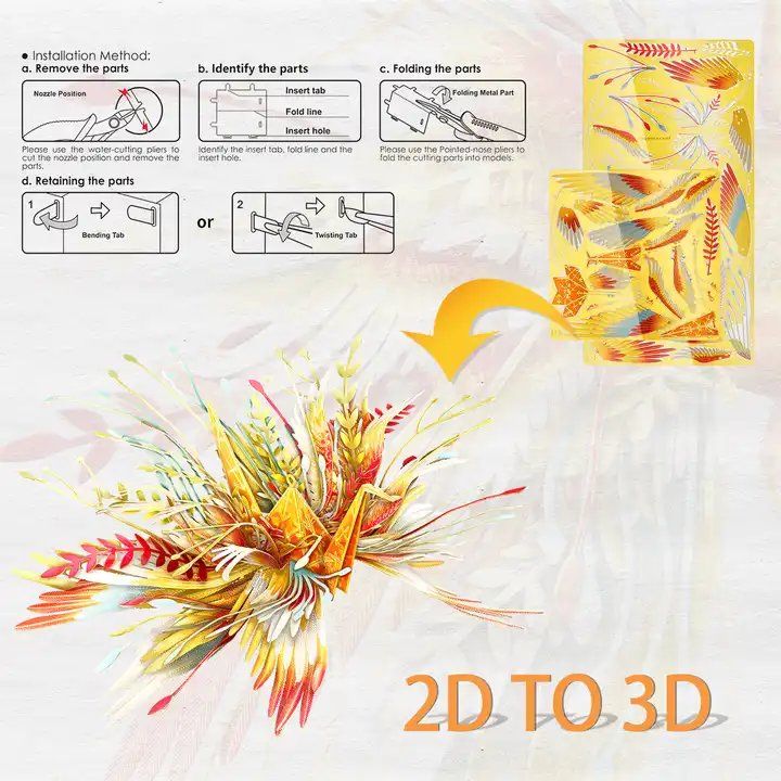 Mô Hình Kim Loại 3D Lắp Ráp Piececool Thiên Ngữ Hạc Nhân Mã (46 mảnh, Sagittarius) HIP072-RG - MP1145 