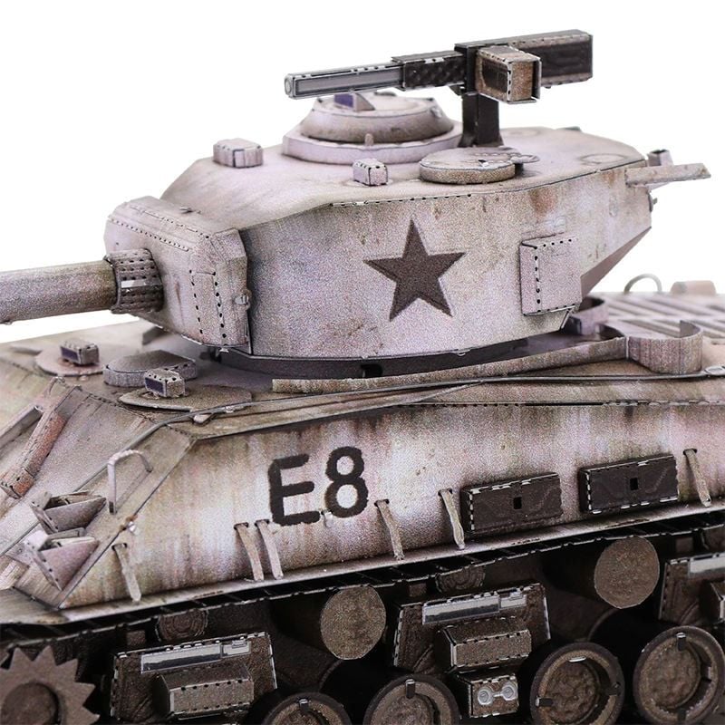  Mô Hình Kim Loại Lắp Ráp 3D MU Xe Tăng Hạng Trung Sherman M4 (169 mảnh, Sherman Medium Tank) YM-N038 – MP808 