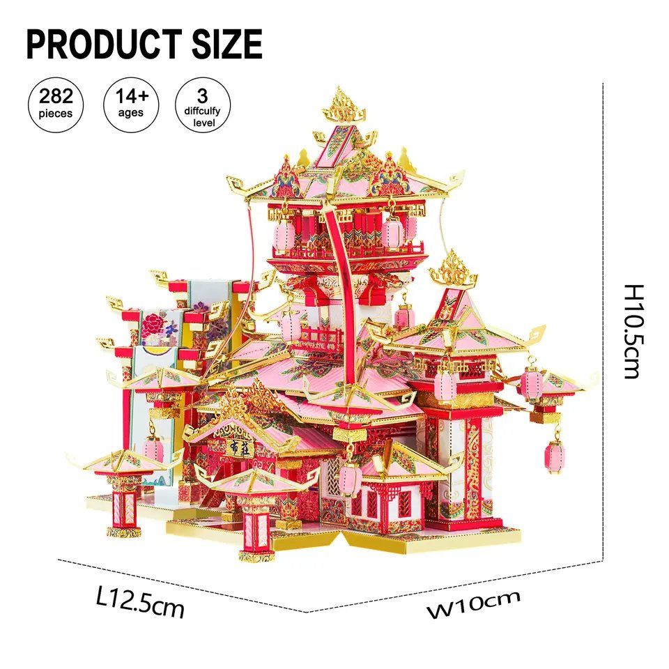  Mô Hình Kim Loại 3D Lắp Ráp Piececool Tiệm Bán Vải (Cloth Store) P164-GR - MP1033 