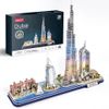 Mô Hình Giấy 3D Lắp Ráp CubicFun Dubai Cityline (182 mảnh, đèn LED) L523h - PP024