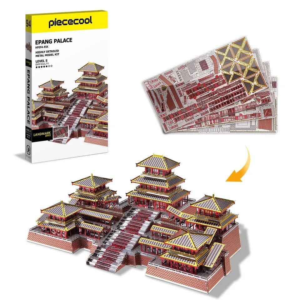  Mô Hình Kim Loại Lắp Ráp 3D Piececool Cung A Bàng Epang Palace – MP365 