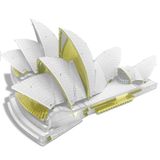  Mô Hình Kim Loại 3D Lắp Ráp Piececool Nhà Hát Con Sò (122 mảnh, Sydney Opera House) HP259-WG - MP1152 
